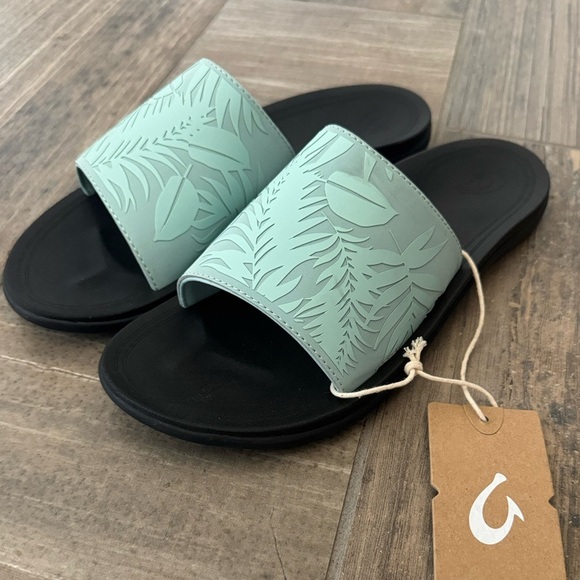 OLUKAI Women's Punua Olu Slides size 11 NWT - Picture 2 of 9